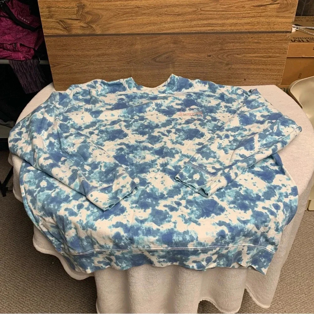 Levi’s crewneck sweatshirt size XL oversized blue and white with orange - Picture 8 of 8